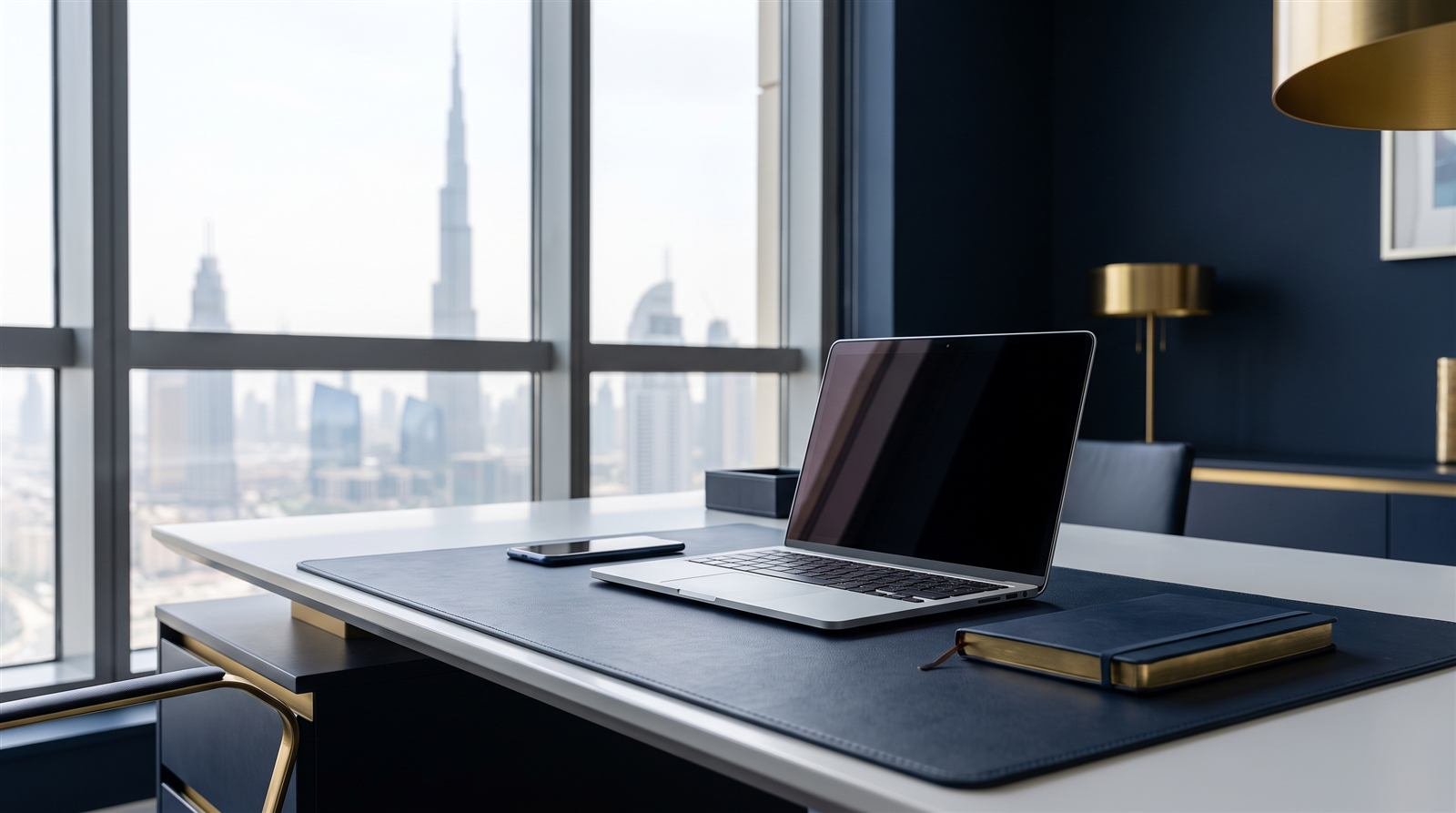 Desk workspace used for processing PRO service documentation